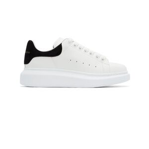 Alexander McQueen White and Black Platform Sneakers